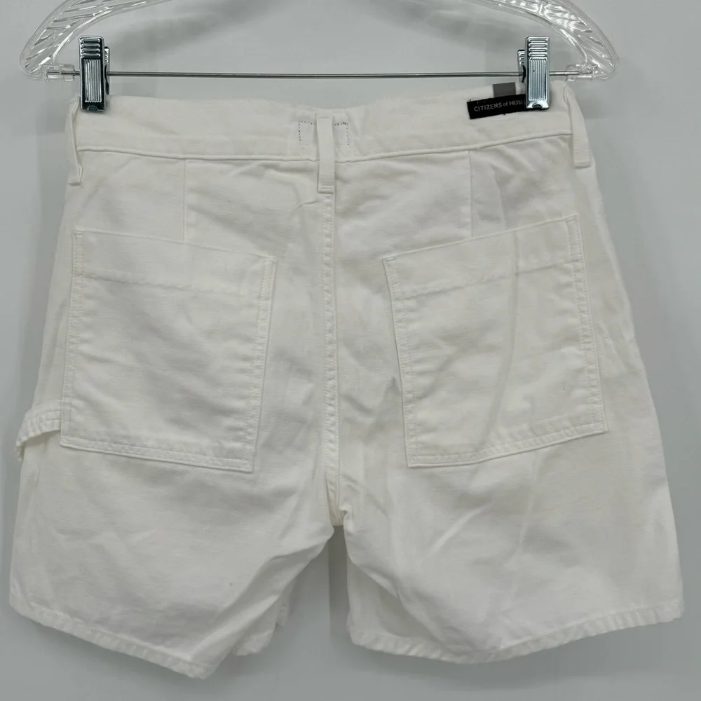 Citizens of Humanity White leah twill boyfriend shorts Casual Cargo‎ size 23